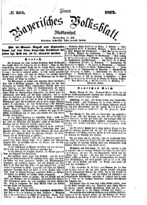 Neues bayerisches Volksblatt Donnerstag 25. Juli 1872