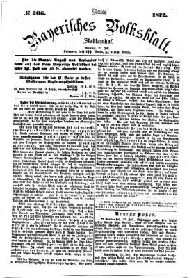 Neues bayerisches Volksblatt Montag 29. Juli 1872