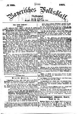 Neues bayerisches Volksblatt Montag 12. August 1872