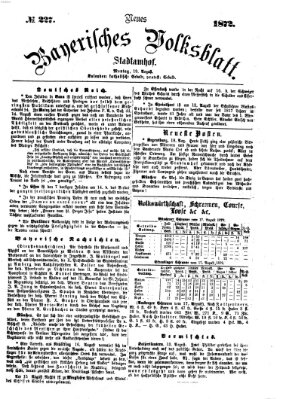 Neues bayerisches Volksblatt Montag 19. August 1872