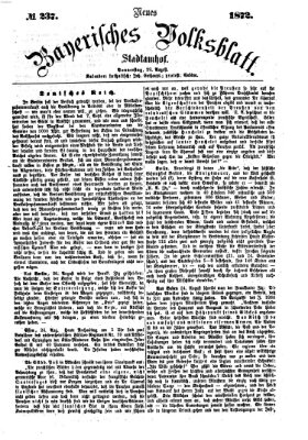 Neues bayerisches Volksblatt Donnerstag 29. August 1872