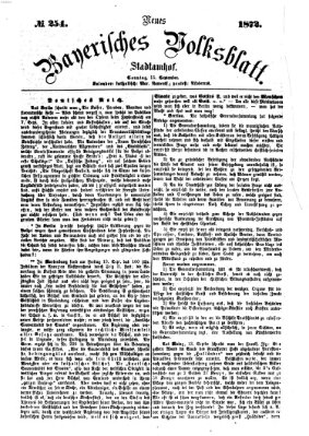 Neues bayerisches Volksblatt Sonntag 15. September 1872