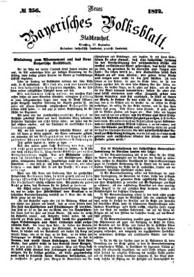 Neues bayerisches Volksblatt Dienstag 17. September 1872