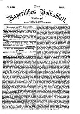 Neues bayerisches Volksblatt Samstag 21. September 1872