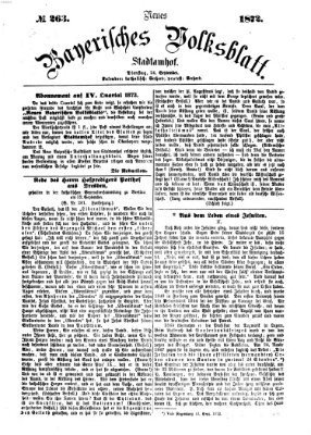 Neues bayerisches Volksblatt Dienstag 24. September 1872