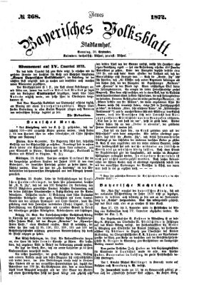 Neues bayerisches Volksblatt Sonntag 29. September 1872