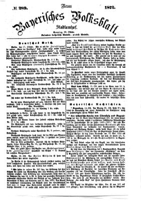 Neues bayerisches Volksblatt Sonntag 20. Oktober 1872