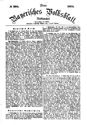 Neues bayerisches Volksblatt Donnerstag 24. Oktober 1872