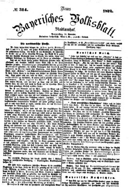 Neues bayerisches Volksblatt Donnerstag 14. November 1872