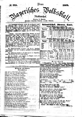 Neues bayerisches Volksblatt Montag 25. November 1872