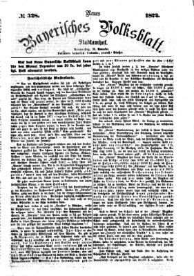 Neues bayerisches Volksblatt Donnerstag 28. November 1872