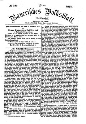 Neues bayerisches Volksblatt Donnerstag 26. Dezember 1872