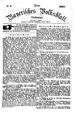 Neues bayerisches Volksblatt Sonntag 5. Januar 1873