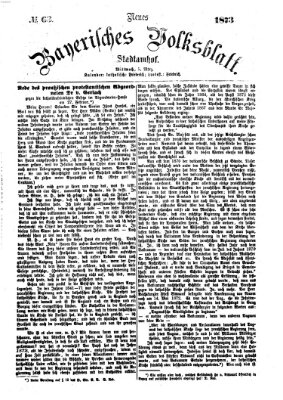 Neues bayerisches Volksblatt Mittwoch 5. März 1873