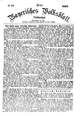 Neues bayerisches Volksblatt Donnerstag 13. März 1873
