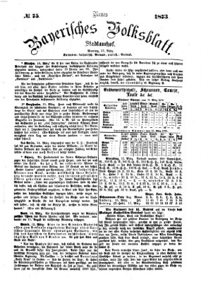 Neues bayerisches Volksblatt Montag 17. März 1873