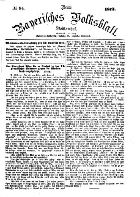 Neues bayerisches Volksblatt Mittwoch 26. März 1873