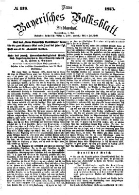 Neues bayerisches Volksblatt Donnerstag 1. Mai 1873