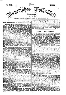 Neues bayerisches Volksblatt Donnerstag 22. Mai 1873