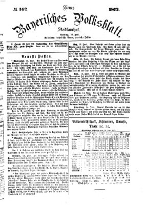 Neues bayerisches Volksblatt Montag 16. Juni 1873