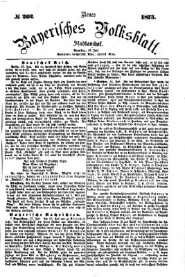 Neues bayerisches Volksblatt Samstag 26. Juli 1873