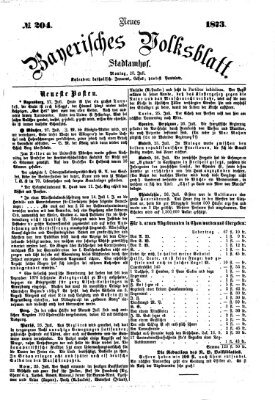 Neues bayerisches Volksblatt Montag 28. Juli 1873