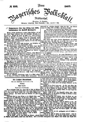 Neues bayerisches Volksblatt Sonntag 14. September 1873