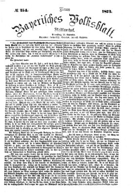 Neues bayerisches Volksblatt Dienstag 16. September 1873