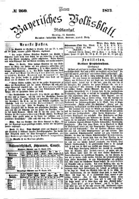 Neues bayerisches Volksblatt Montag 22. September 1873