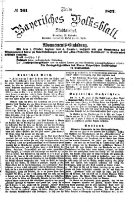 Neues bayerisches Volksblatt Dienstag 23. September 1873