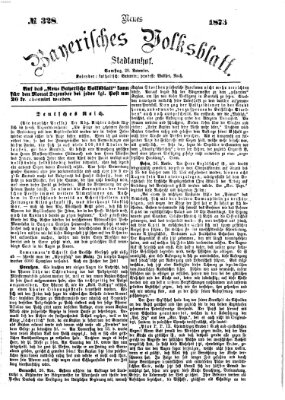 Neues bayerisches Volksblatt Samstag 29. November 1873