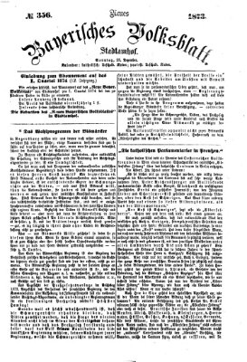 Neues bayerisches Volksblatt Sonntag 28. Dezember 1873