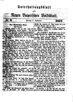 Neues bayerisches Volksblatt. Unterhaltungsblatt (Neues bayerisches Volksblatt) Montag 2. September 1872