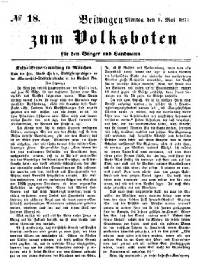 Der Volksbote für den Bürger und Landmann Montag 1. Mai 1871