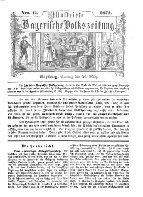 Illustrirte bayerische Volkszeitung Sonntag 26. März 1871