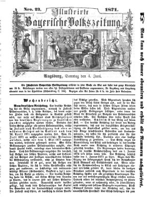 Illustrirte bayerische Volkszeitung Sonntag 4. Juni 1871