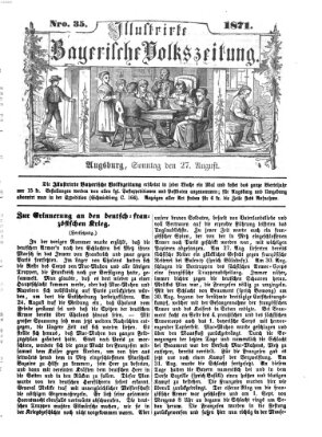 Illustrirte bayerische Volkszeitung Sonntag 27. August 1871