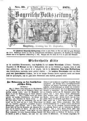 Illustrirte bayerische Volkszeitung Sonntag 24. September 1871