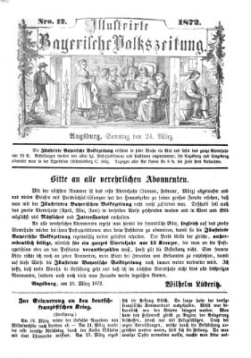 Illustrirte bayerische Volkszeitung Sonntag 24. März 1872