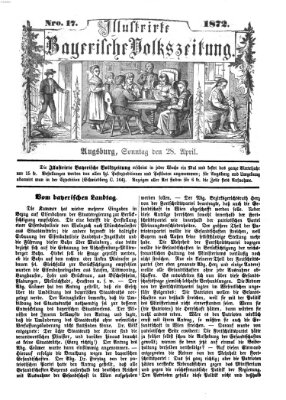 Illustrirte bayerische Volkszeitung Sonntag 28. April 1872