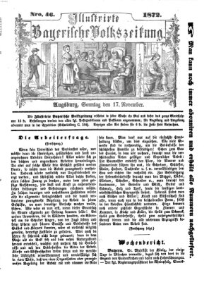 Illustrirte bayerische Volkszeitung Sonntag 17. November 1872