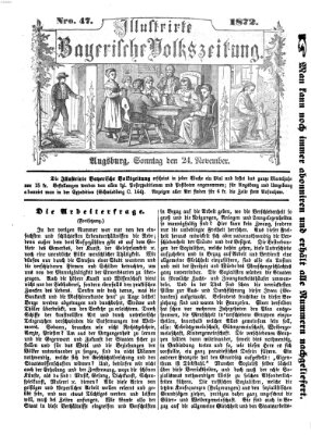 Illustrirte bayerische Volkszeitung Sonntag 24. November 1872