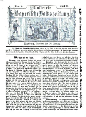 Illustrirte bayerische Volkszeitung Sonntag 26. Januar 1873