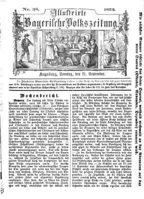 Illustrirte bayerische Volkszeitung Sonntag 21. September 1873