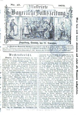 Illustrirte bayerische Volkszeitung Sonntag 23. November 1873