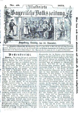 Illustrirte bayerische Volkszeitung Sonntag 30. November 1873