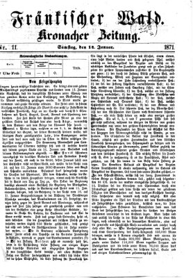 Fränkischer Wald Samstag 14. Januar 1871