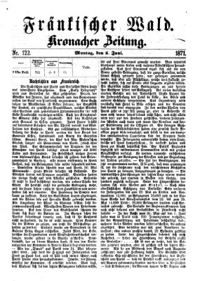 Fränkischer Wald Montag 5. Juni 1871