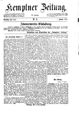 Kemptner Zeitung Samstag 7. Januar 1871