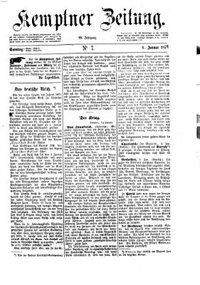 Kemptner Zeitung Sonntag 8. Januar 1871